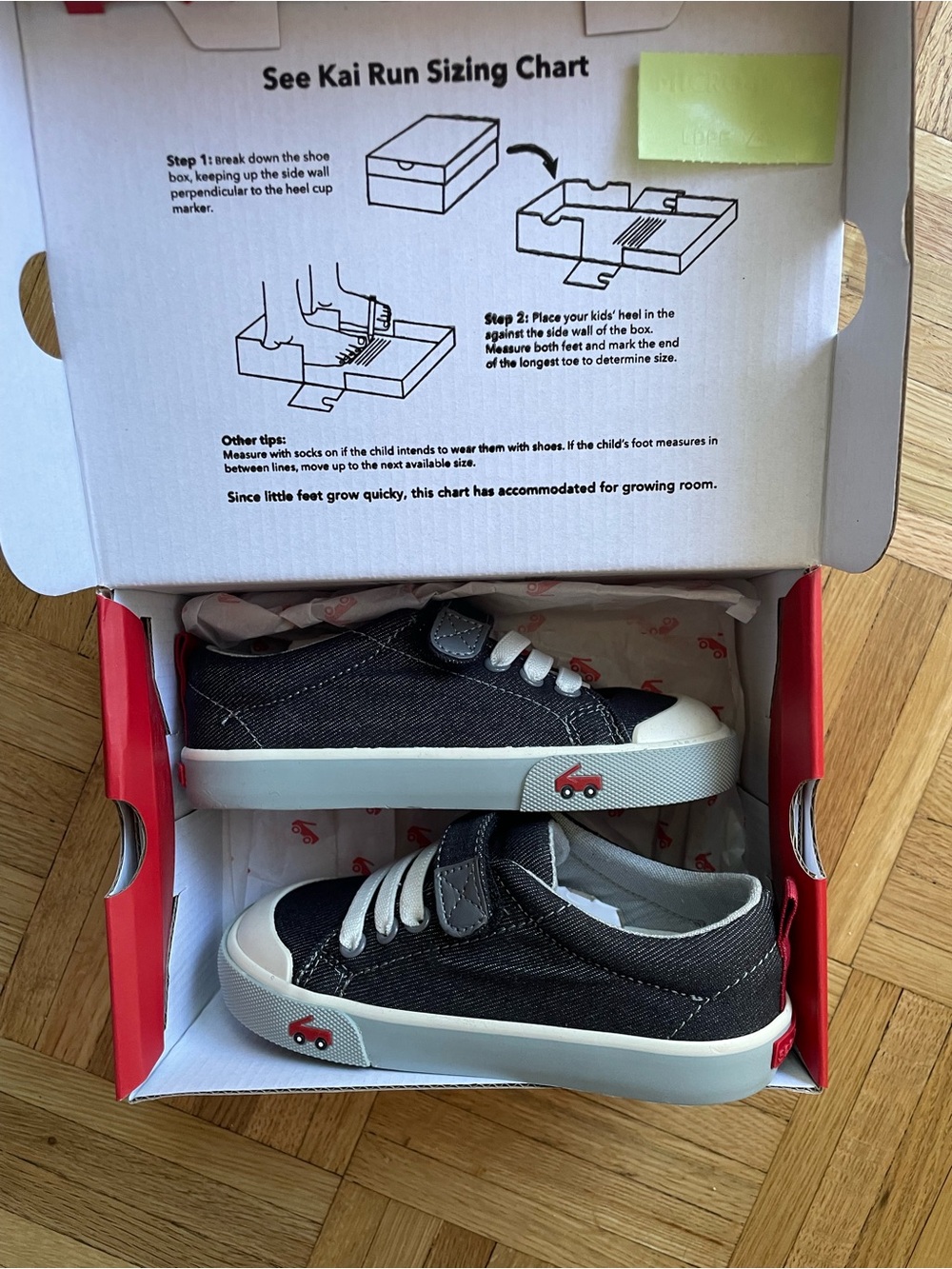 NIB See Kai Run Black Denim sneakers - Picture 4 of 8